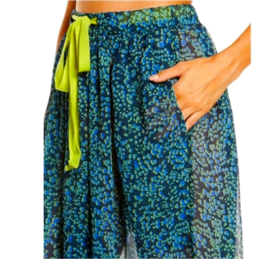 Free People Intimately Sleepin In Printed Chiffon Wide-Leg Pants - S - Picture 7 of 12